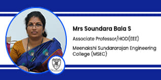 Meenakshi Sundararajan Engineering College, Chennai, Head of Electrical and Electronics Engineering Department and Associate Professor: Mrs. Soundara Bala S Interview